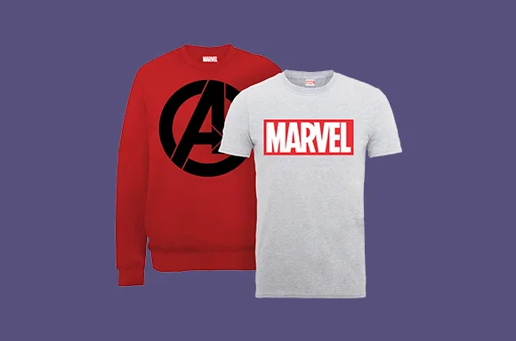 Lot Marvel & DC : T-Shirt + Sweatshirt