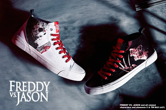 AKEDO X Freddy Vs. Jason Team Freddy Signature High Tops pour adultes