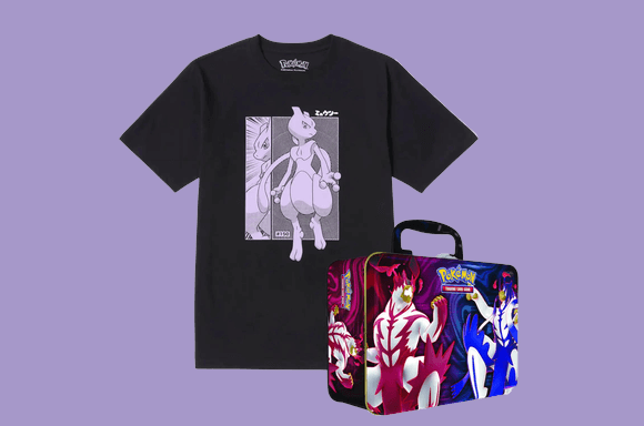 T-Shirt Oversize Pokemon & Boîte de Cartes de Collection