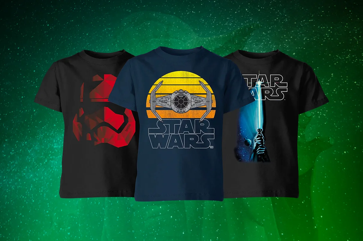 T-SHIRTS STAR WARS ENFANTS 3 pour 25€ + Livraison offerte !