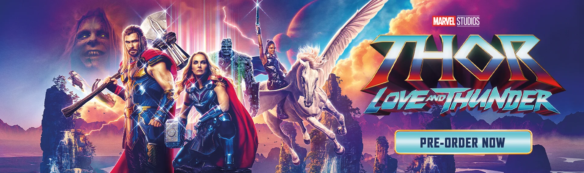 THOR LOVE AND THUNDER PRE ORDER BANNERS
