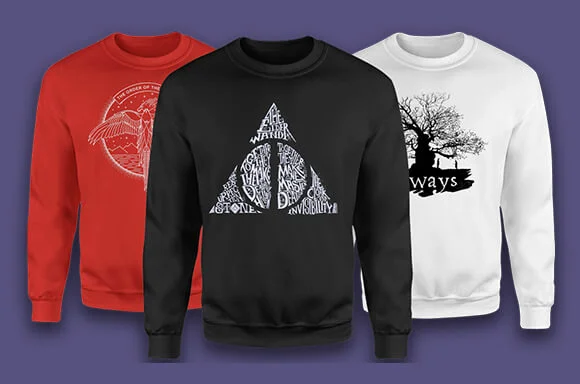 SWEAT-SHIRTS HARRY POTTER : 2 POUR 28€