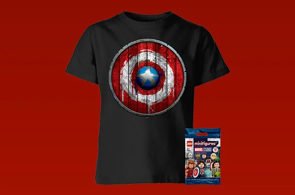 T-shirt Enfant Marvel & Mini figurine LEGO