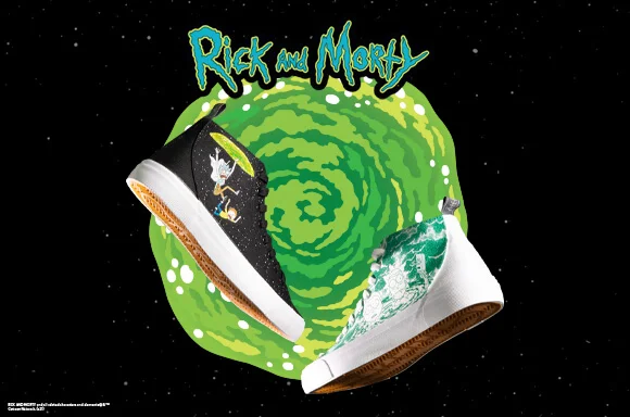 Akedo x Rick & Morty<BR>Chaussures Coupe Haute Signature