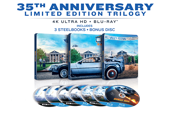 Steelbook Zavvi Exclusif Retour vers le Futur 35e Anniversaire