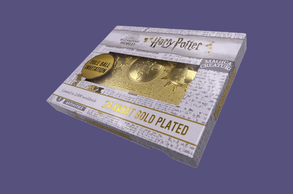 TICKET D'INVITATION HARRY POTTER BAL DE NOëL