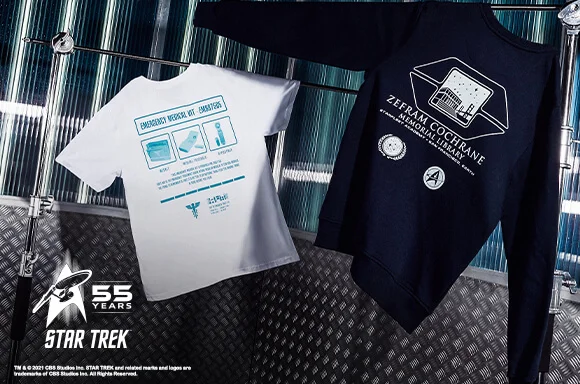 Collection vêtements Star Trek.