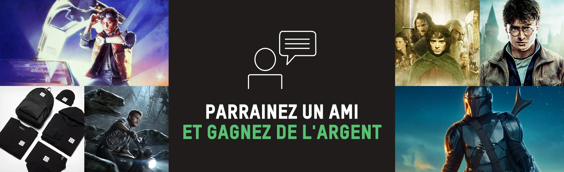 Vous avez été parrainé ! Gagnez 5€ dès 50€ d'achat