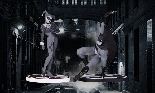 STATUETTES BATMAN<BR> 2 POUR 50 €