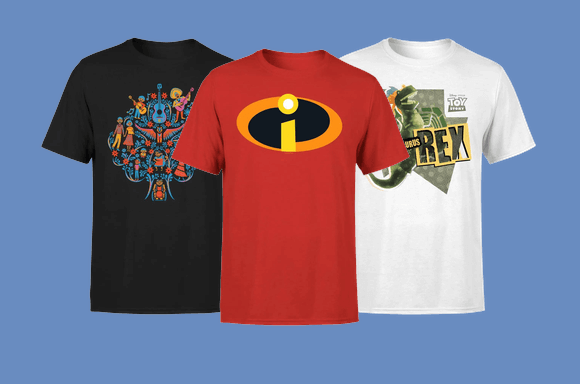 Économisez sur les t-shirts Disney & Pixar !