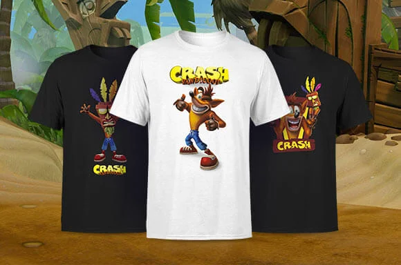 VÊTEMENTS OFFICIELS CRASH BANDICOOT