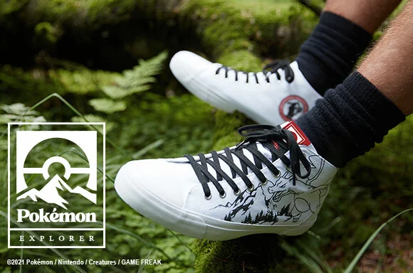 Pokémon Into The Wild - Chaussures Blanches Coupe Haute Adulte