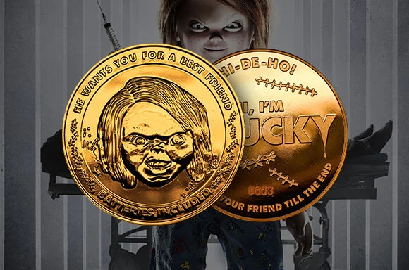 PIÈCE DE MONNAIE DE COLLECTION CHUCKY LIMITÉE OR