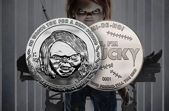 PIÈCE DE COLLECTION CHUCKY - ÈDITION ARGENTÉE