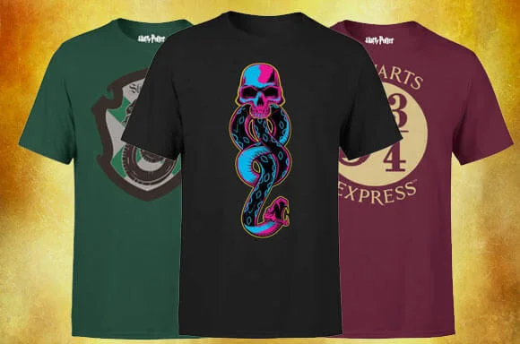 3 T-SHIRTS HARRY POTTER POUR 2