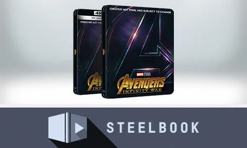 AVENGERS : INFINITY WAR<BR>STEELBOOKS 4K & 3D